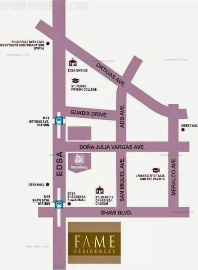 Penthouse Studio At Fame Residence 41St Floor, Shangrila-Megamall Manila Apartment